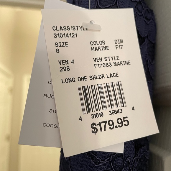 NWT David’s Bridal Bridesmaid Dress F17063 Marine - Picture 6 of 6